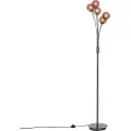 QAZQA Design gulvlampe bronze med bronze glas 5-lys - Athen