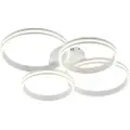 QAZQA Loftlampe hvid inkl. LED 3-trins dæmpbar 4-lys - Navara