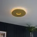 QAZQA Moderne loftslampe guld 40 cm inkl. LED 3-trins dæmpbar - Morning