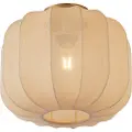 QAZQA Japandi loftslampe guld med beige skærm - Pluni
