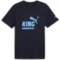 Puma Manchester City KING Logo Tee Men, Sport, Deep Navy/Light Blue, M