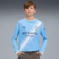 Puma Manchester City 25/26 Long Sleeve Home Jersey Youth, Clothing, Light Blue/White, 5-6Y