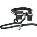 Trixie Hands Free Hundesnor / Løbebælte - sort - 100-135 cm lang