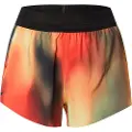 Nike AeroSwift Dri-FIT ADV-løbeshorts med print og indershorts til kvinder - gul