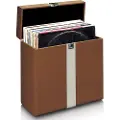 Lenco Suitcase for 25-30 Records Brown
