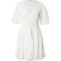 Pepe Jeans Pepe Jeanstil kvinder. PL953694 Dagkjole hvid (L), Casual, Bomuld, Korte ærmer