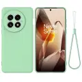 Mtp Products OnePlus 13 Flydende silikone cover med håndrem - grøn
