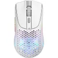 Glorious Model O 2 Mini Wireless - Matte White - Gaming Mus - Optisk - 5 knapper - Hvid med RGB-LED lys