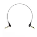 MyVolts Candycords Pedal Cable 6.35mm Angled Jack 18cm Powder Grey