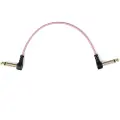 MyVolts Candycords Pedal 6.35mm Angled Cable - 10cm Marshmallow