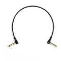 MyVolts Candycords Pedal Cable 6.35mm Angled Jack 18cm Liquorice