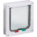 Karlie kattelem med 4-vejs-lukning, hvid - L 23,5 x B 25,2 cm