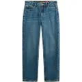 Superdry Superdrytil kvinder. W7011166A Jeans Rise Straight blå (30/30), Casual, Bomuld, Denim