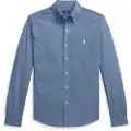 Ralph Lauren Polo Ralph Laurentil mænd. 710654408143 Ultralight blå piqué-skjorte (S), Casual, Bomuld, Lange ærmer
