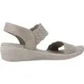 SKECHERS Skecherstil kvinder. 163165 Arya On The Rise taupe-sandaler (36), 3-5 cm, Velcro, Casual, Gråt