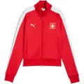 Puma Switzerland T7 Track Jacket Women, Clothing, Red/White, M