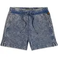 G-Star G-Startil kvinder. D26562-D575-H364 Kort overfarvet sweat blå (S), Casual, Bomuld