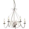 QAZQA Klassisk lysekrone creme 5-lys - Giuseppe
