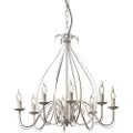 QAZQA Klassisk lysekrone creme 8-lys - Giuseppe