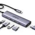 UGREEN 5-in-1 USB-C to 3*USB.3.0+HDMI Hub with USB-C Power Supply