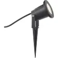 QAZQA Spydspot sort inkl. LED justerbar IP65 med ledning og stik - Basic