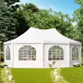 TOOLPORT 5x6,8 m, pagodetelt, PVC-presenning, hvid