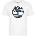 Timberland Timberlandtil mænd. TB0A2C2R1001 Kennebec River Logo T-shirt hvid (XL), Casual, Bomuld, Korte ærmer, Bæredygtig
