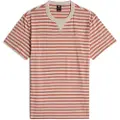 G-Star G-Startil mænd. D25961-C339-H229 Nifous Stripe T-shirt rød (XL), Casual, Korte ærmer, Økologisk bomuld, Bæredygtig