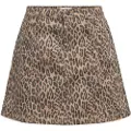 Object Leopardprint Denimnederdel