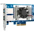 Qnap QXG-10G2T - network adapter - PCIe 3.0 x4 - 100M/1G/2.5G/5G/10 Gigabit Ethernet x 2