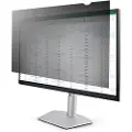 StarTech.com 23.6-inch 16:9 Computer Monitor Privacy Filter Anti-Glare Privacy Screen with 51% Blue Light Reduction Black-out Monitor Screen Protector