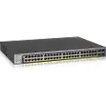 Netgear Gs752tp-300eus Netværksswitch Administreret L2/l3/l4 Gigabit Ethernet (10/100/1000) Strøm Over Ethernet (poe) 1u Sort
