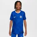 Nike Chelsea FC 2025/26 Match Home Nike Dri-FIT ADV Authentic-fodboldtrøje til større børn - blå