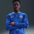 Nike Langærmet Chelsea FC 2025/26 Stadium Home Nike Dri-FIT Replica-fodboldspillertrøje til mænd - blå