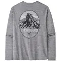Patagonia Cap Cool Daily Graphic Langærmet t-shirt grå
