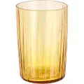 Bitz Vandglas KUSINTHA 280 ml, sæt med 4 stk, rav, glas1, Bitz