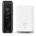 Eufy Batteridrevet Video-dørklokke S330 2K med dobbelt kamera og Homebase