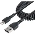 StarTech.com Coiled Apple Lightning to USB Cable for iPhone iPod iPad - 50cm