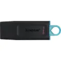 Kingston Datatraveler Exodia 64gb Usb Type-a Sort, Turkis