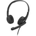 Hama HS-USB250 V2 On-Ear Office Headset med USB-stik - Svart