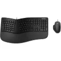 Microsoft Ergonomic Desktop - Tastatur & Mus sæt - Nordisk - Sort