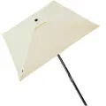 Aktive Aluminium Firkantet Stang Højde Uv-beskyttelse Parasol Dobbelt Trissesystem 300x300 Cm 48 Mm 270 Cm