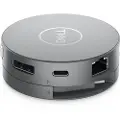 Dell Da310 Ledningsført Usb 3.2 Gen 2 (3.1 Gen 2) Type-c Sølv Usb 3.2 Gen 2 (3.1 Gen 2) Type-c