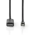 Nedis Ccgp37604bk20 Mini Displayport-kabel Dp 1.4 Mini Dp M-hdmi-stik 48 Gbps Nikkelbelagt 2 M