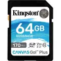 Kingston Canvas Go! Plus 64gb Sd Uhs-i