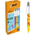 BIC 4 Colours Velours Pen 12 Enheder