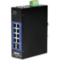 Trendnet TI-G102i 10-Port Industrial Gigabit L2 Managed DIN-Rail Switch