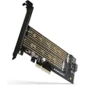 Axagon PCEM2-D - storage controller - M.2 NVMe Card / SATA 6Gb/s - PCIe 3.0 x4