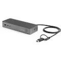 StarTech.com Universal Laptop Docking Station USB-C & USB 3.0 2x4K 100W PD - docking station - 2 x HDMI 2 x DP