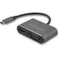 StarTech.com Aluminium Usb-c Til Vga-og Hdmi-adapter